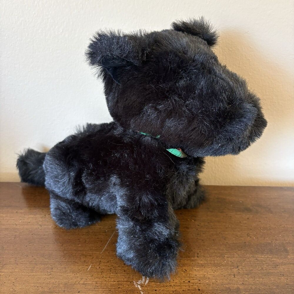 Vintage Russ Berrie DUFFY Scottish Terrier Plush Black Puppy Dog Stuffed Animal